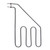 Electric Heating Element for Sauna Stove Stainless Steel Straight Heat Sauna Heating Element ComponentSAV-1500W