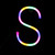 Letter S Shaped LED Neon Light Sign Decorative Light Wall Decor for Christmas PartyMulticolor