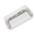 Stainless Steel Butter Cutter Box Cheese Storage Container with Transparent Cover for KitchenWhite Chassis