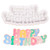 Happy Birthday Cake Mold Silicone Letter Mold Baking Tool for DIY Chocolate Candies Biscuits Puddings