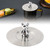 Cute Bear Cup Cover Stainless Steel Dust Proof Rounded Edges Glossy Artistic Cup Lid for Mug Glass Cup