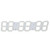 6 Digit Large Digital LED Wall Clock Hollow out Electronic Clock for Home Office