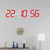 6 Digit Large Digital LED Wall Clock Hollow out Electronic Clock for Home Office
