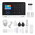 Security Alarm System for House 2.4G WiFi GSM 2.4 inch TFT LCD Display Wireless Home Security Alarm System Kit with Door Window Sensor Tuya APP Remote Control PIR Motion Sensor Compatible with Alexa