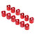 12Pcs Red LED Candle Lamp Warm Light Flameless Electronic LED Candle Light for Christmas Festival Birthday Party Wedding