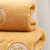 Bath Towel Coral Fleece Water Absorption Soft Thicken Shower Towel for Home Beach Ginger Yellow 34x76