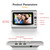 7” Wired Video Door Phone System Visual Intercom Doorbell with Indoor Monitor and Outdoor Camera support Unlock Infrared Night View Rainproof for Home Surveillance