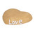 Pet Memorial Stone Heart Shaped Garden Memorial Tombstone Resin Dog Cat Gravestone for Lawn BackyardSand Color