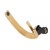 G1/2 Curve Design Undercounter Basin Water Faucet Single Hole Basin Cold and Hot Mixer TapGold