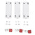 3pcs Magnetic Touch Push Open Latch Adjustable Drawer Wardrobe Magnetic Push Catch for 2.5m Cabinet Door 30‑50N