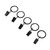 44 PCS Curtain Rings Hooks Easy To Install Black Steel Curtain Hangers Drape Rings with Clips for Curtain Rod