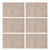6PCS PVC Placemats Heat Insulation Weave Table Mats Washable Dining Dish Bowl Mat Wood Grain Color