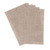 6PCS PVC Placemats Heat Insulation Weave Table Mats Washable Dining Dish Bowl Mat Wood Grain Color