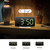 LED Mirror Alarm Clock Electronic Alarm Clock Adjustable Mirror Bedside Clock