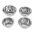 4PCS Stainless Steel Mixing Bowl Set Thickened Soup Bowl Non Stick Kitchen Utensil for Cooking