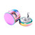 63mm 4 Layer Hand Cranking Grinder Aluminum Alloy Hand Cranked Grinder with Handle