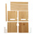 Expandable Bookshelf Bamboo Bookcase Desk Storage Rack Desk Organizer for Office Living Room