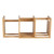 Expandable Bookshelf Bamboo Bookcase Desk Storage Rack Desk Organizer for Office Living Room