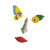 Tree Faces Decor Outdoor Cute Colorful Butterfly Funny Resin Tree Decorations for Garden Yard