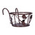 Hanging Flower Pot Rack Outdoor Plant Stand Railings Planter Containers Over The Rail Flower Pot Holder for Patio Garden BalconyBronze