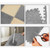 10Pcs Plush Foam Interlocking Carpet Tiles 11.8 X 11.8in Anti Slip Versatile Soft Interlocking Floor Mat for Living Room Bedroom
