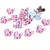 100pcs Baby Shower Birthday Party Gift Decoration Toy Accessories (Pinkcarriage)