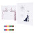 2 Set DIY Pattern Guest Signature SignIn Book Guestbook Fingerprint Painting for Wedding Birthday Party