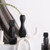 Lotus Root Shaped Vase Ingenious Pure Color Ceramic Decorative Flower Vase for Living Room Bedroom Office White Large