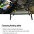 Folding Campfire Grill Heavy Duty Steel Grate Portable Over Fire Camping Grill for Outdoor Open Flame Cooking