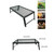 Folding Campfire Grill Heavy Duty Steel Grate Portable Over Fire Camping Grill for Outdoor Open Flame Cooking