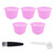 Reusable Capsules Set Refillable Coffee Filter Cup Pod for DOLCE GUSTO Coffee Machine(Purple 5 Capsules1 Spoon 1 Brush)
