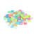 Outdoor Luminous Stones Colorful Fluorescent Luminous Pebbles for Dark Garden Courtyard Walkway Garden Trails 100 / Bag Color Mixed