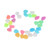 Outdoor Luminous Stones Colorful Fluorescent Luminous Pebbles for Dark Garden Courtyard Walkway Garden Trails 100 / Bag Color Mixed