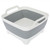 Folding Plastic Kitchen Washing Bowl Portable Vegetables Fruits Washing Basket with Handles