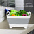 Folding Plastic Kitchen Washing Bowl Portable Vegetables Fruits Washing Basket with Handles