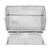 Rolling Grilling Basket Stainless Steel Grill Cage Round Stainless Steel BBQ Grill Mesh for Peanut Dried Nut Vegetables A