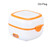 Electric Lunch Box Food Heater Warmer Double Layer Large Capacity Portable for School OfficeOrange PP Plastic Inner Container