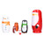 6Pcs Russian Nesting Dolls Gift Wooden Painted Art Crafts Cartoon Ornament for Home Decoration