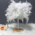 Feather Table Lamp Light Luxury Bedside Lamp Night Light for Bedroom Living Room Party Wedding Decoration White