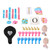 Kids Birthday Party Decorations Set Happy Birthday Banner Balloons Pompoms for Boys Girls Birthday Party