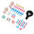 Kids Birthday Party Decorations Set Happy Birthday Banner Balloons Pompoms for Boys Girls Birthday Party