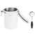 1.8L 304 Stainless Steel Sealing Can Airtight Storage Container with Spoon for Coffee Beans Tea Dried FruitWhite Jar