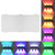 LED Colorful RGB Wall Lamp Aluminum Indoor Bedroom Waterproof Decorative Lamp(Rectangular 6W)
