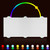 LED Colorful RGB Wall Lamp Aluminum Indoor Bedroom Waterproof Decorative Lamp(Rectangular 6W)