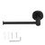 Toilet Paper Holder Wall Mounted Stainless Steel Towel Rack for Kitchen Bathroom
