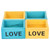 4Pcs Plant Pot Vintage Wooden Succulent Planter Box Flowerpot for Indoor Desktop Decoration