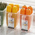 Refrigerator Side Door Storage Box Clear Vegetable Egg Fridge Door Organizer Container with Lid for Kitchen