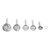 5PCS Measuring Cups Set Stainless Steel Measuring Cup Kit Easy to Clean Stackable Kitchen Gadgets for Baking Cooking