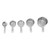 5PCS Measuring Cups Set Stainless Steel Measuring Cup Kit Easy to Clean Stackable Kitchen Gadgets for Baking Cooking