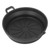 Foldable Fryer Silicone Liner Food Grade High Temperature Resistant Round Fryer Silicone Pot Black Diameter 19CM